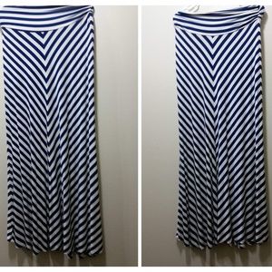 Chevron Maxi Skirt